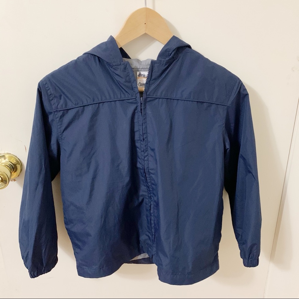 Gymboree navy blue windbreaker rain jacket Medium (7-8)